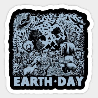 Earth day Sticker